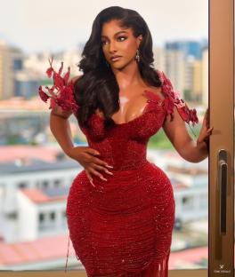She Came to Slay! Sophie Alakija Is a Vision in This Red Beaded Dress