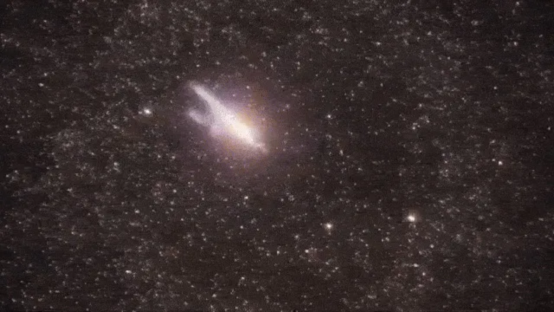 Galaxy in a field of stars.