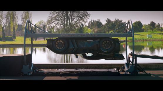 World’s first car to drive UPSIDE DOWN is unveiled after 1,000bhp motor ‘sucked itself’ to ceiling & rotated 180 degrees
