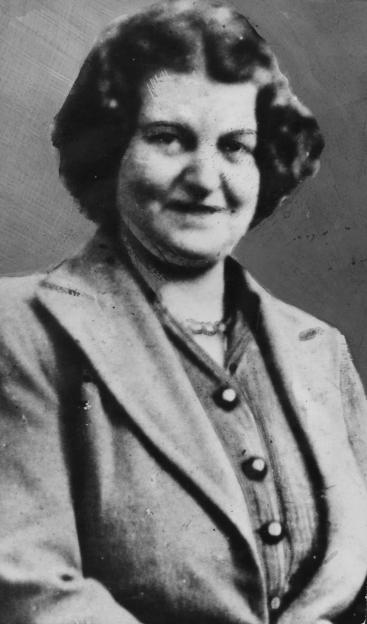 Black and white photo of Ethel Christie, wife of serial killer John Christie.