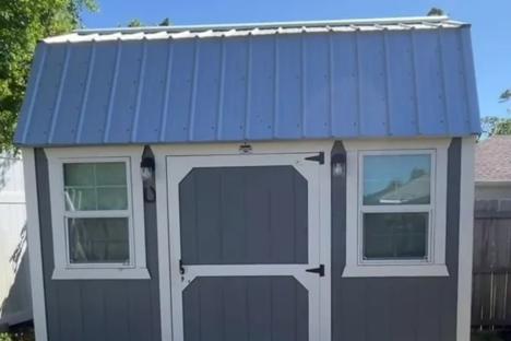 I bought a shed and turned it into the ultimate tiny home for my 16-year-old – it has a double bed & living space 