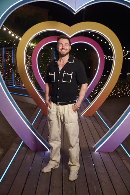Sam Thompson at the Love Island: Aftersun TV Show.
