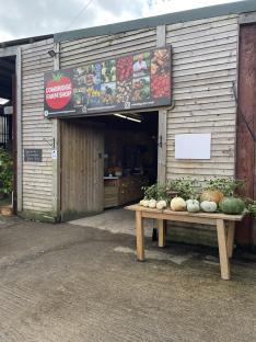 Exterior view of Cowbridge Farm Shop.