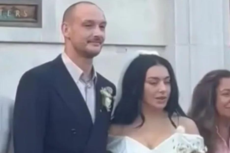 Charli XCX stuns in white wedding dress as she marries her The 1975 star fiancé