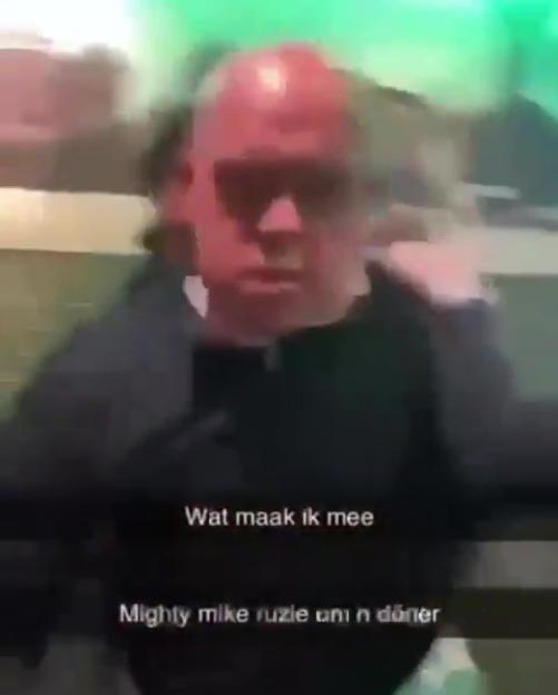 Watch moment furious Michael van Gerwen caught up in ugly kebab shop punch-up after night out