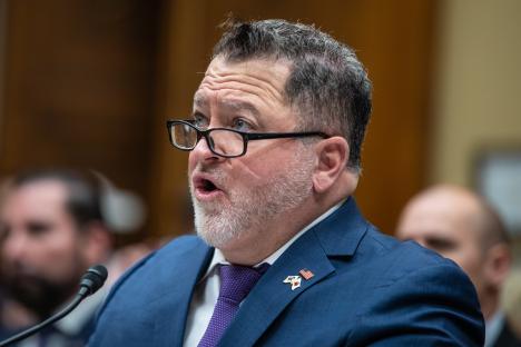 Luis Elizondo testifying at a U.S. Capitol hearing on unidentified anomalous phenomena.