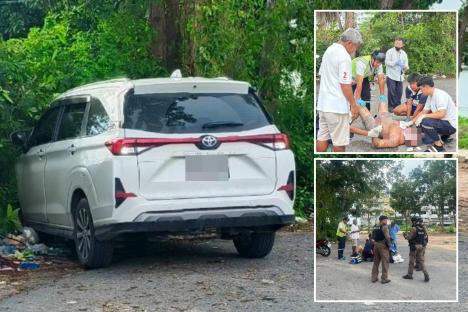 Brit tourist fighting for his life after being ‘stabbed and thrown out of a car’ in holiday hotspot as cops launch probe