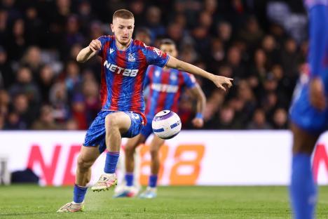 Adam Wharton of Crystal Palace playing soccer.