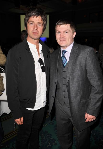 Noel Gallagher and Ricky Hatton at The O2 Silver Clef Awards Luncheon.