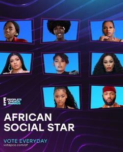 Liquorose, Swanky Jerry & Ama Qamata Nominated in the “African Social Star” Category for E! People’s Choice Awards