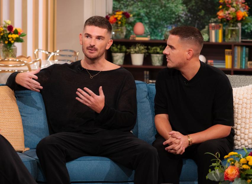 Adam Frisby and Jamie Corbett on This Morning.