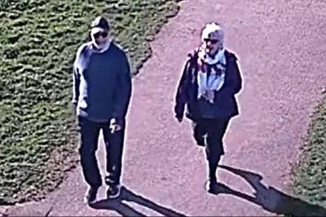 Horror as five-year-old child is bitten by a dog at popular park – as CCTV shows man & woman wanted by cops