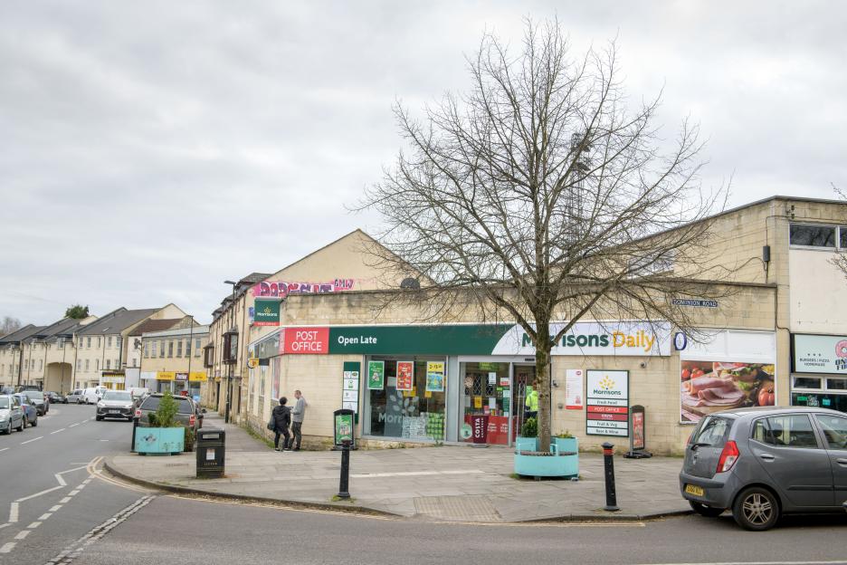 Morrisons Daily store and post office in Bath.