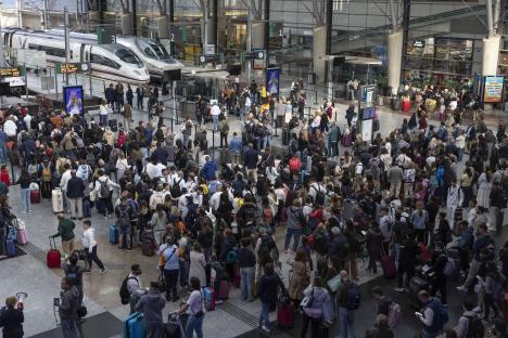 Travel chaos in Spain as trains halted and passengers hit with delays after cable theft – days after power outage