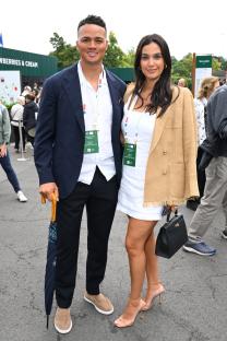 Jermaine Jenas and Ellie Penfold at Wimbledon.