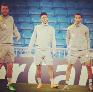 Trent Alexander Arnold, Raheem Sterling and Rickie Lambert https://www.instagram.com/p/vBrb-FSZ_s/?hl=en
