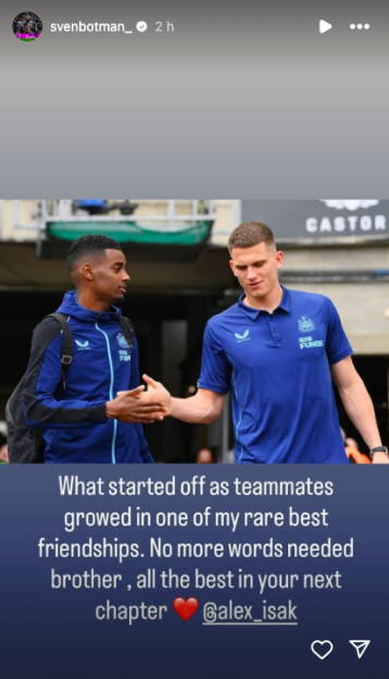 Two soccer players shaking hands.