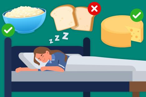 The 5 best foods to eat before bed for a better night’s sleep – as expert warns white bread and chicken among the worst