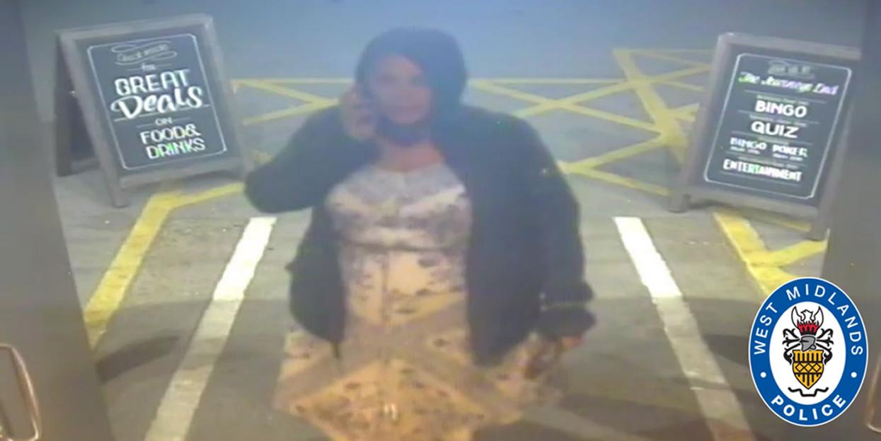 CCTV image of Aimee Betro in Birmingham.