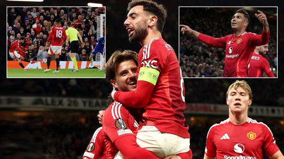 Man Utd 4 Athletic Bilbao 1 (7-1 agg): Red Devils survive scare to stay undefeated in Europe and set up Spurs final