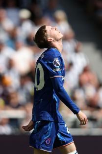 Cole Palmer of Chelsea reacts during a Premier League match.