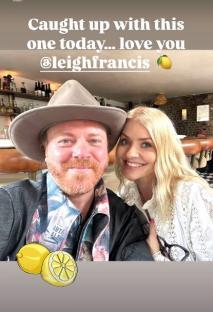Holly Willoughby and Leigh Francis in a selfie.