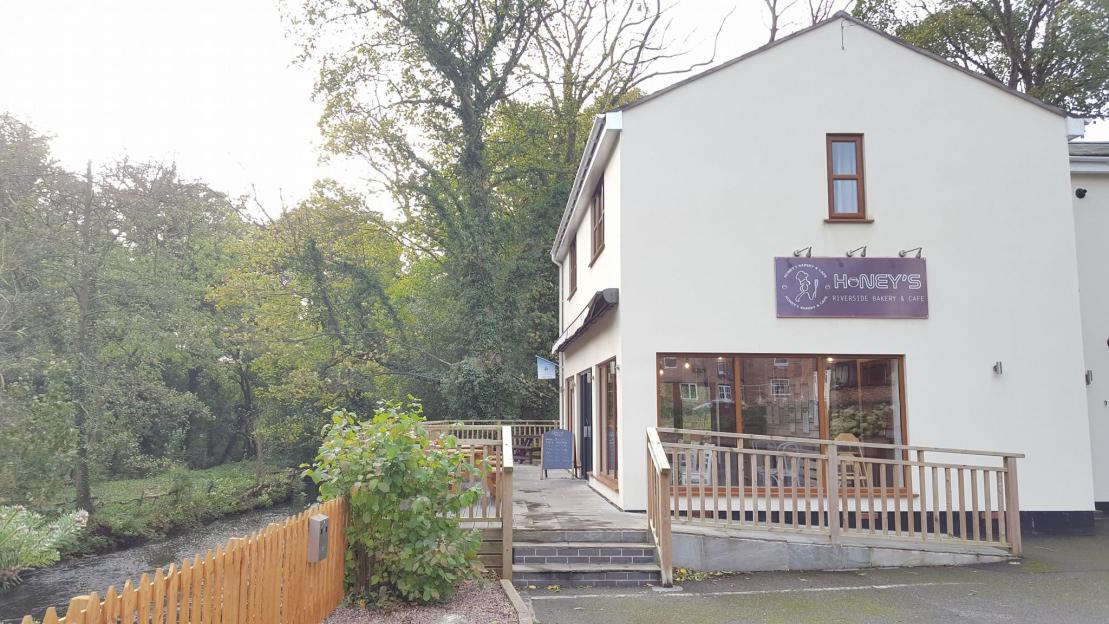 Honey's Riverside Bakery & Cafe in Caergwrle, North Wales.
