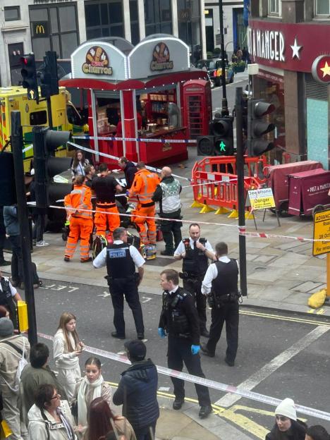 57-Year-Old Man Struck by Falling Brick at Piccadilly Circus, Shocking Tourists