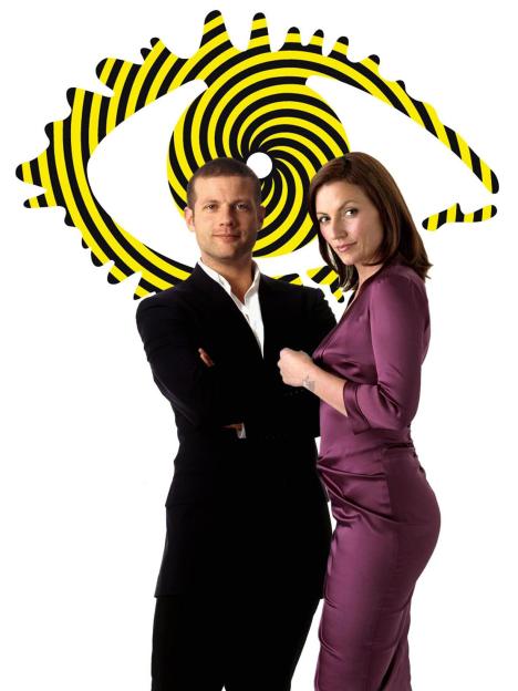 Davina McCall and Dermot O'Leary, presenters of Big Brother 7.