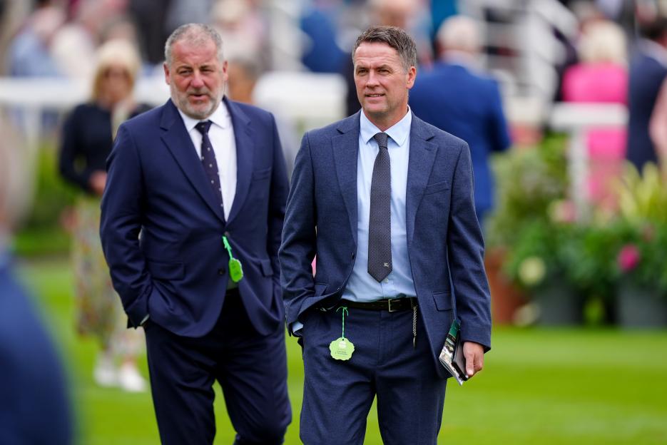 Michael Owen at the Sky Bet Ebor Festival.