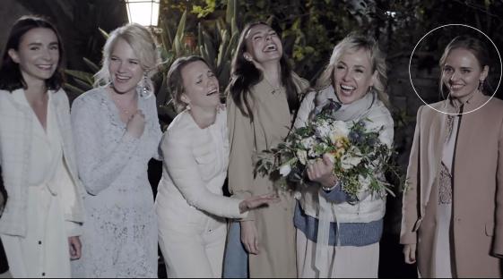 Maria Vorontsova at a friend's wedding.