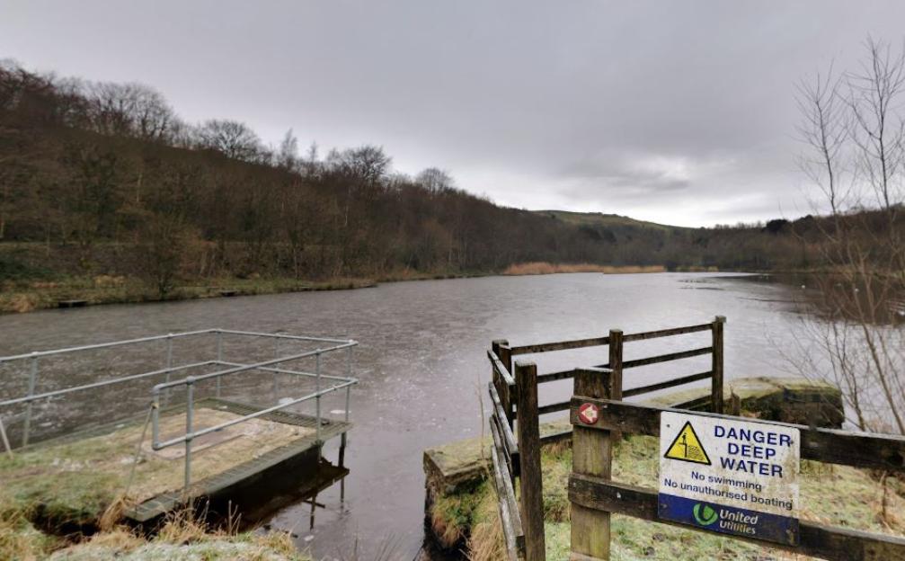 Strinesdale Reservoir rescue operation.