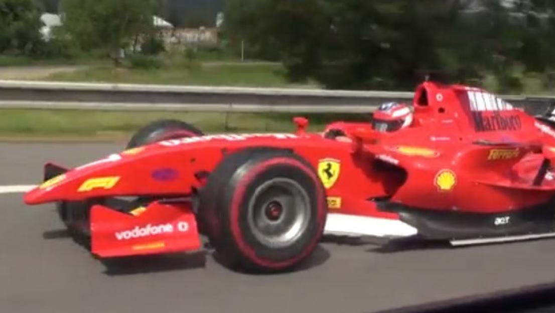 Mysterious driver of phantom Formula 1 car is FINALLY caught – while wearing his racing gear