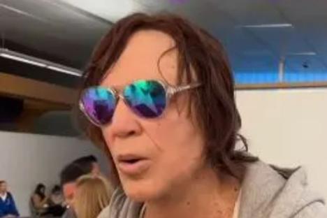 Watch the shocking moment photographer is hit by a BUS as CBB’s Mickey Rourke arrives back in LA
