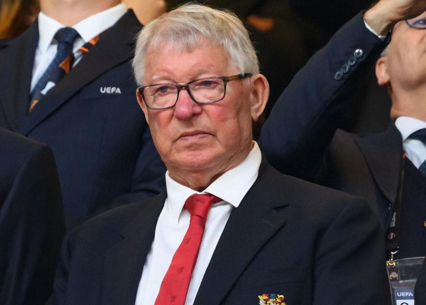 Sir Jim Ratcliffe and Sir Alex Ferguson, Manchester United co-owner and former manager, looking glum.