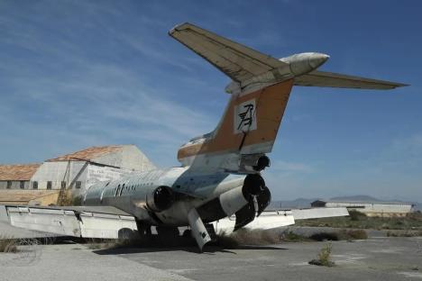 Inside the eerie abandoned airport in holiday hotspot where planes have been left to rot on the tarmac for 50 years