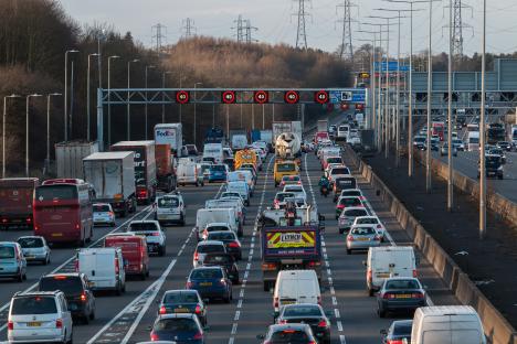 M25 is SHUT due to lorry crash with huge oil spill sparking ‘severe’ hour-long delays & 8 miles of traffic