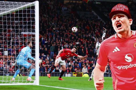 ‘I just see one guy who is good in the box’ – Amorim to keep playing Harry Maguire as striker as Man Utd eye £100m prize