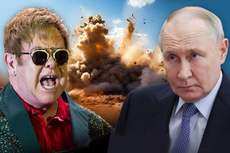Elton John at war with Putin after superstar’s Aids charity banned in Russia and workers threatened with prosecution