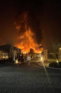 Terrifying moment Putin suicide drones strike hotel resort & restaurant sparking huge explosion in deadly Ukraine blitz