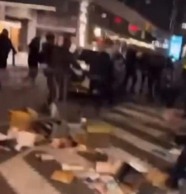 Aston Villa fans experiencing an attack in Rotterdam prior to a Europe League match.