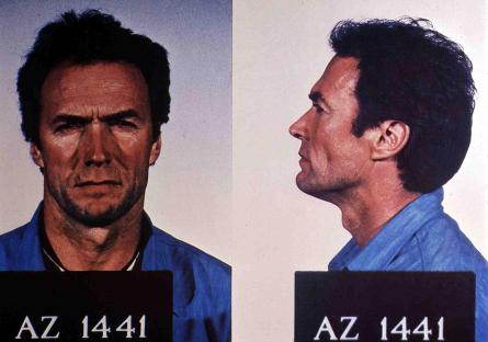 Mugshot of Clint Eastwood.