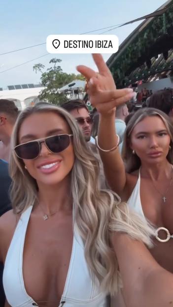 Jacques O'Neill partying in Ibiza.