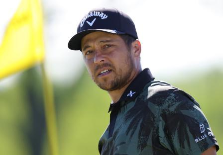 Xander Schauffele of the United States at a golf tournament.