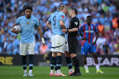 Erling Haaland REFUSES to take FA Cup final penalty after woeful Wembley record – but Man City team-mate misses