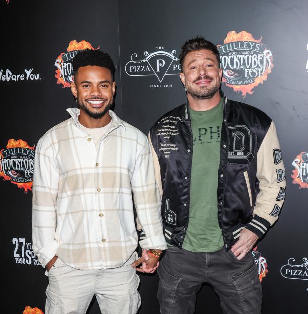 Duncan James and Rodrigo Reis at the Tulley's Shocktober Fest.