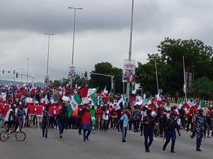 NLC shuts down wike’s office over unpaid N70,000 minimum wage in FCT