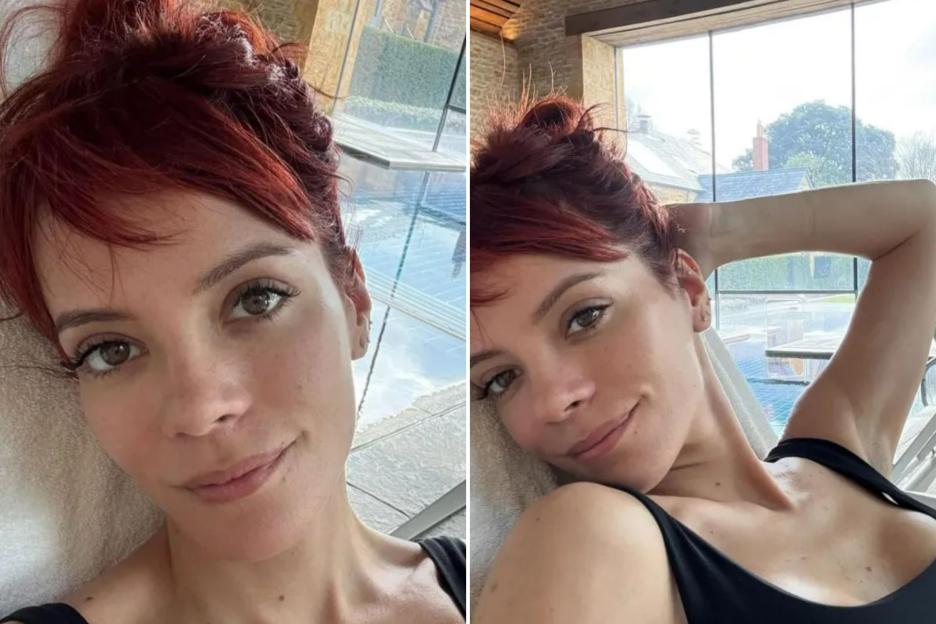 Lily Allen shows off the results of her secret boob job on spa visit after David Harbour ‘affair’ is revealed