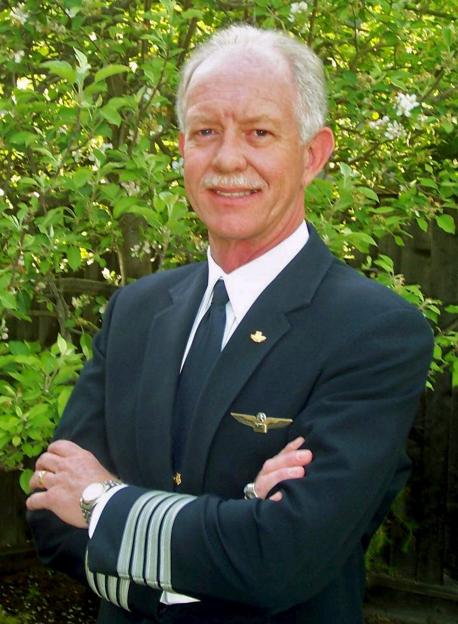 Chesley B. Sullenberger wearing his pilot uniform.