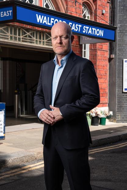 Jake Wood at Walford East Station.